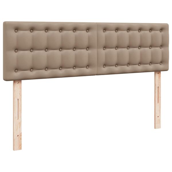 Османска легло с матраци, капучино, 160x200 см, изкуствена кожа