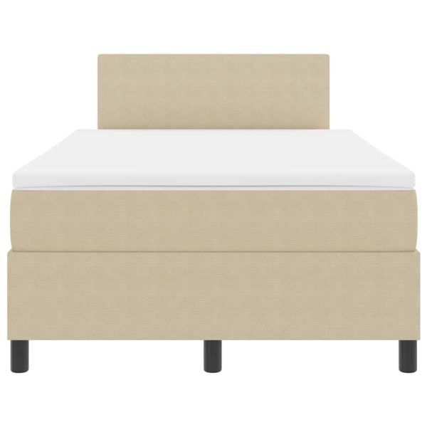 Легло с пружинирана основа Светлосив и бял 120 x 200 cm