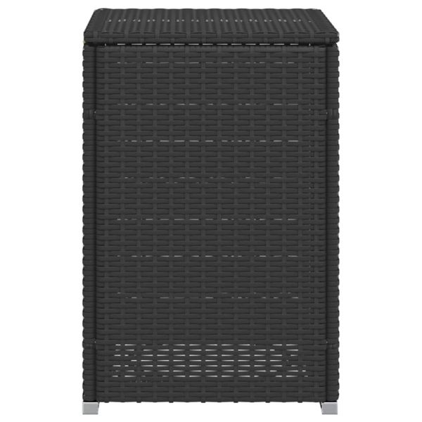 Покриваща маса резервоар за пропан черна 40x40x60 см полиратан