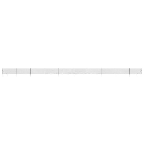 Плетена оградна мрежа с шипове, антрацит, 0,8x25 м