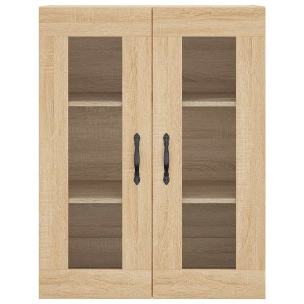 Висок шкаф, дъб сонома, 69,5x34x180 см, инженерно дърво