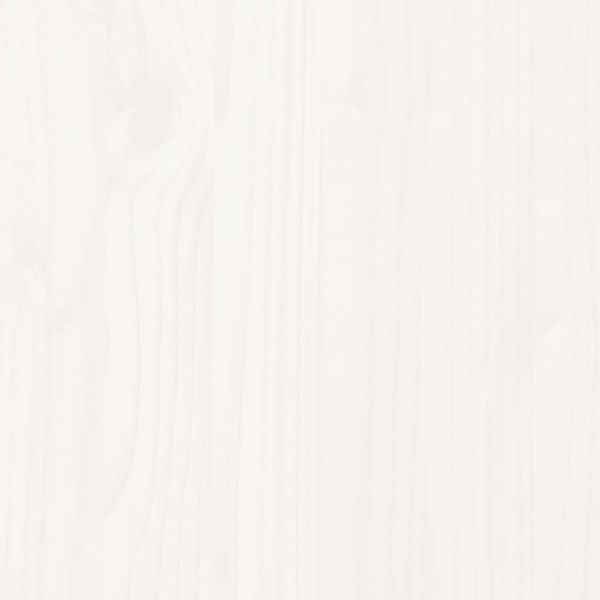 Рамка за легло с табла без матрак, бяла, 140x190 см