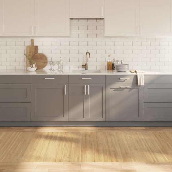 Килим, правоъгълен, светъл натурален, 100x400 см, бамбук