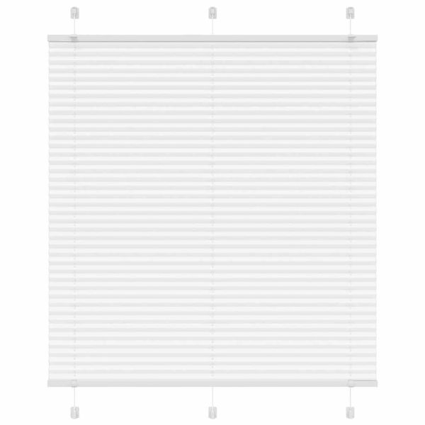 Плисирана щора Бяла 120x100 cm Ширина на плата 119,4 cm