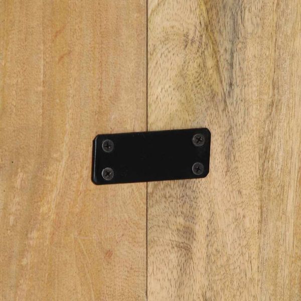 табла за глава 200 cm масивна груба дървесина манго