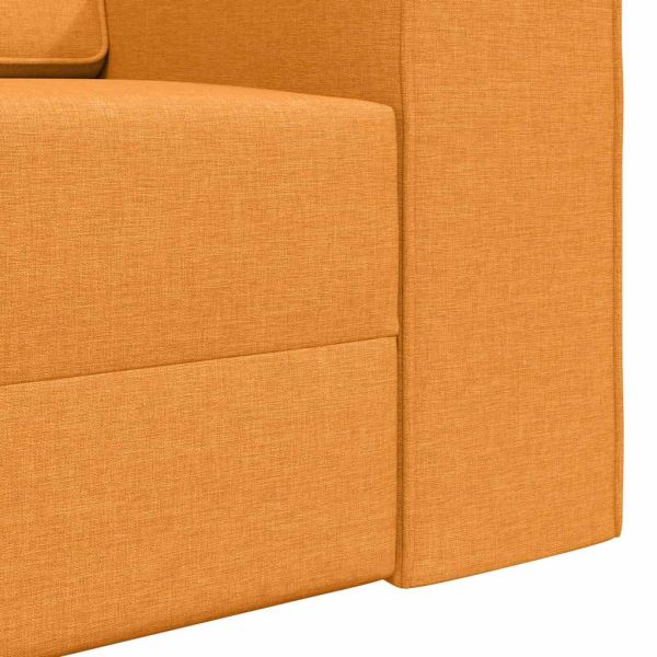 Диван легло 200cm Тъмен жълт текстил