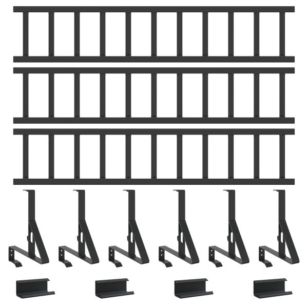 Снегозадържател за покрив Черно 300 x 29,5 x 34,5 см Стомана