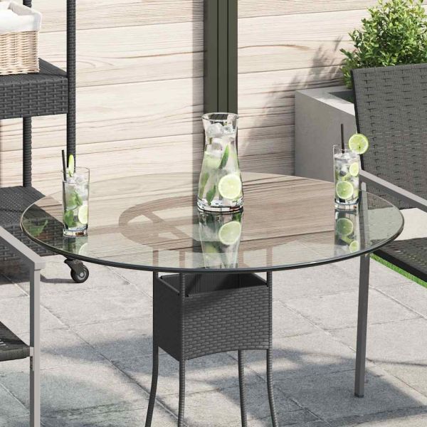 Темпериран стъклен плот за кръгла маса, 800 мм