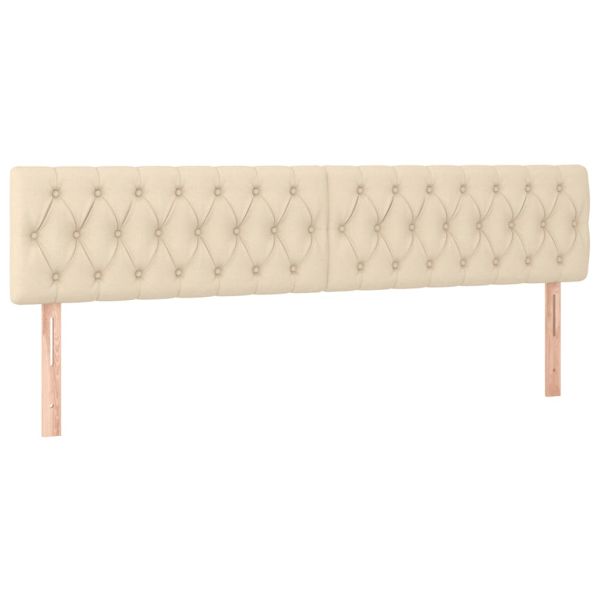 Боксспринг легло с матрак, кремаво, 120x190 см, плат