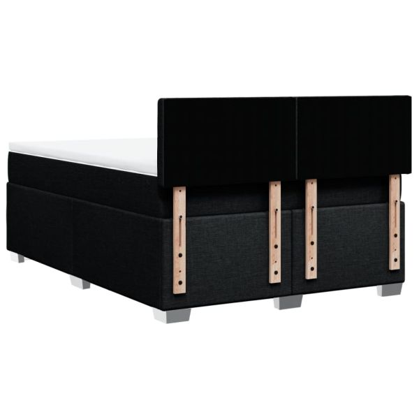 Боксспринг легло с матрак, черно, 140x190 см плат