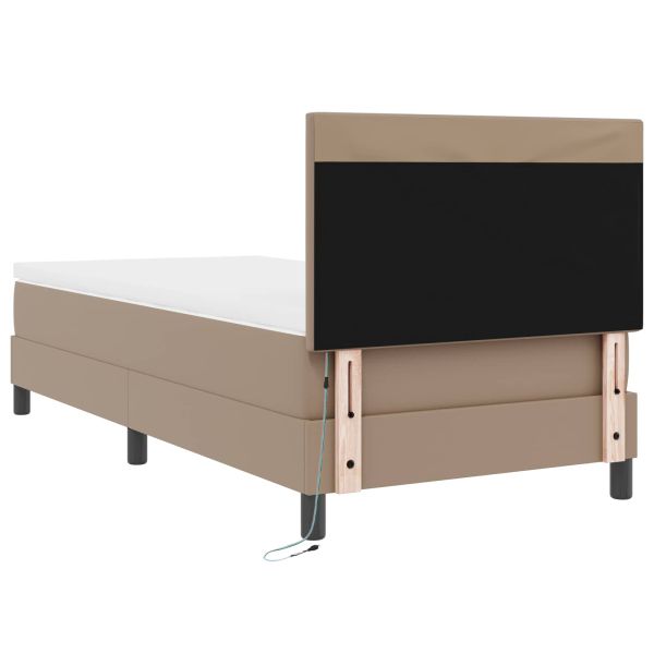 Легло с пружинирана основа Капучино 90 x 200 cm Изкуствена