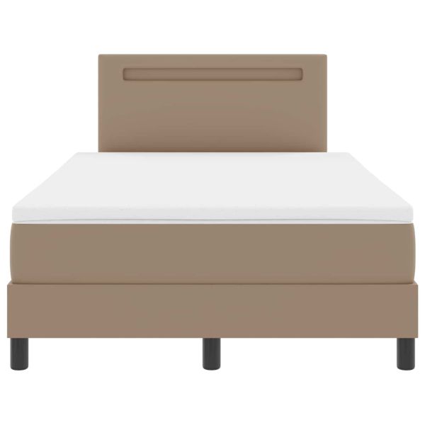 Легло с пружинирана основа Капучино 120 x 190 cm Изкуствена