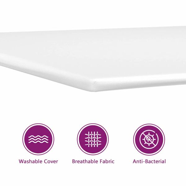 Легло с пружинирана основа Тъмен син 200 x 200 cm Полиестер