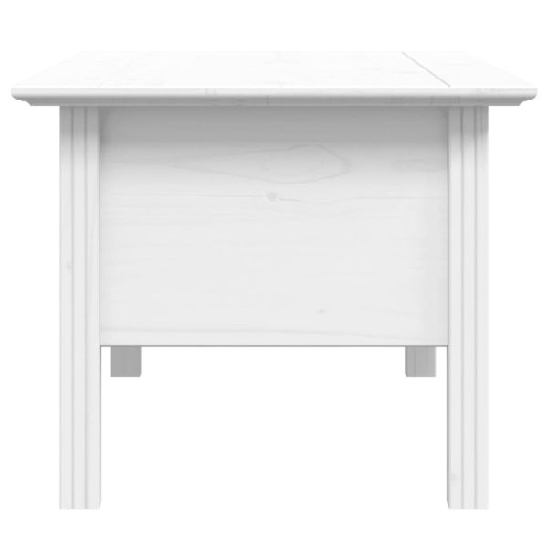 Маса за кафе BODO, бяла, 100x55x46 см, бор масив