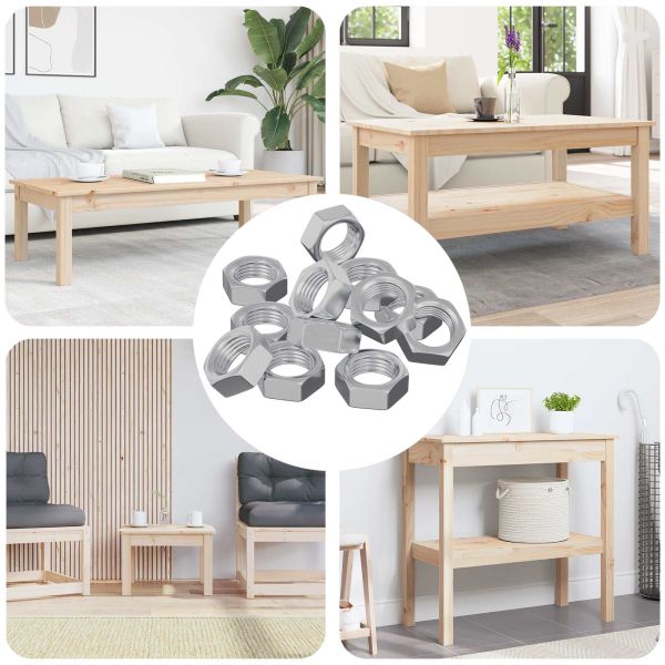 Шестоъгълни гайки 12 pcs Сребрист М6 Желязо