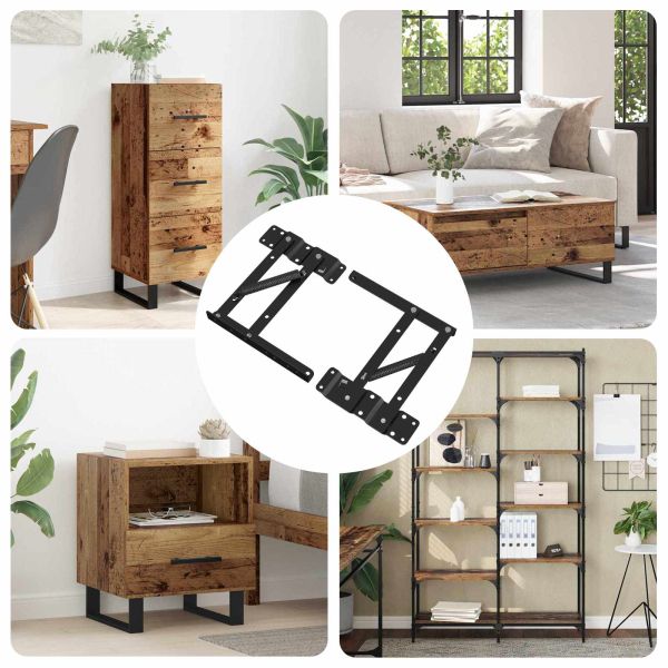 Механизъм за повдигане на легло 12 pcs Черно 340 x 95 x 40 мм