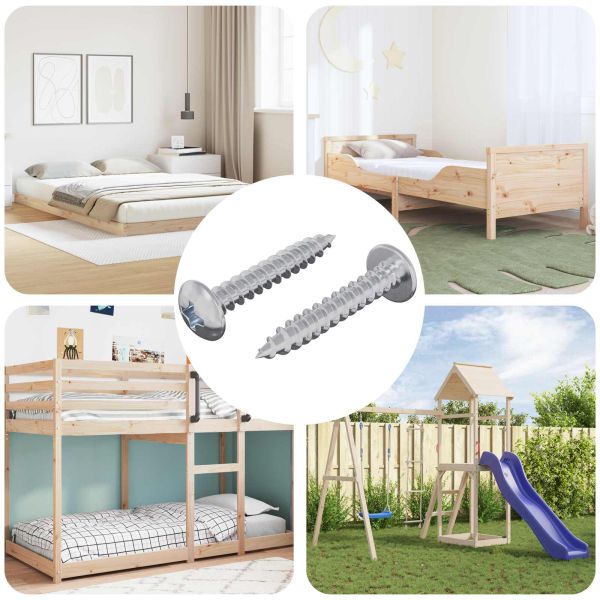 Самонарезен гвоздей 2 pcs Цинковано 4 x 25 мм Стомана