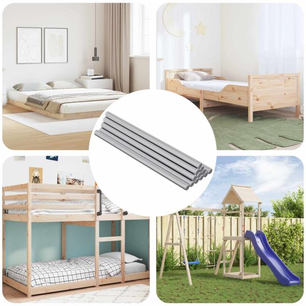 Резбови пръти 900 pcs Сребрист Метал