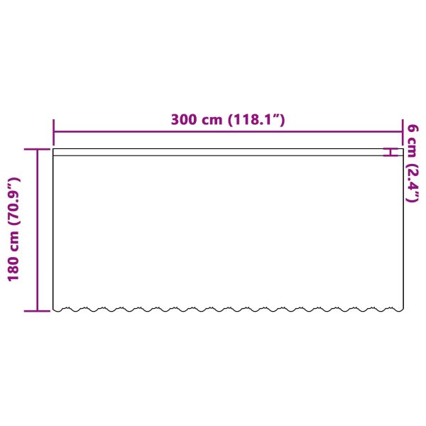 Перде от дантела С завеси Флорален Бяло 180 x 300 cm Полиестер