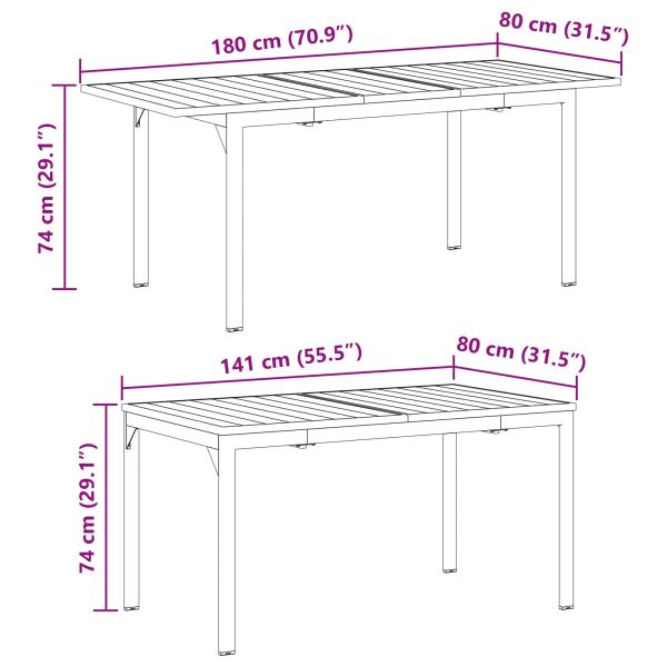 Комплект за хранене в градината 9 pcs Черно полиратан