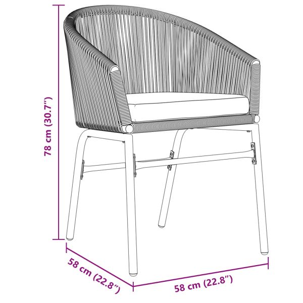Комплект за хранене в градината 9 pcs Сив полиратан