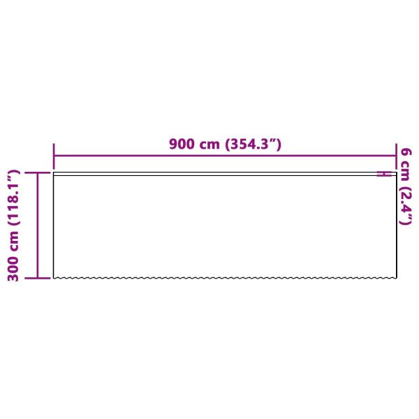 Перде от дантела С завеси Флорален Бяло 300 x 900 cm Полиестер
