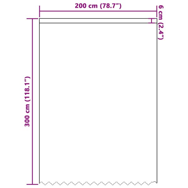 Перде от дантела С завеси Флорален Бяло 300 x 200 cm Полиестер