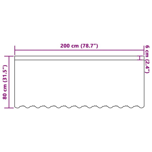 Перде от дантела С завеси Флорален Бяло 80 x 200 cm Полиестер