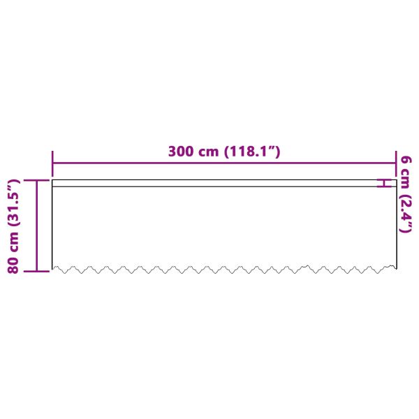 Перде от дантела С завеси Флорален Бяло 80 x 300 cm Полиестер