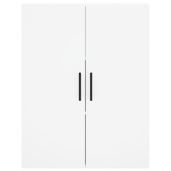 Висок шкаф, бял, 69,5x34x180 см, инженерно дърво