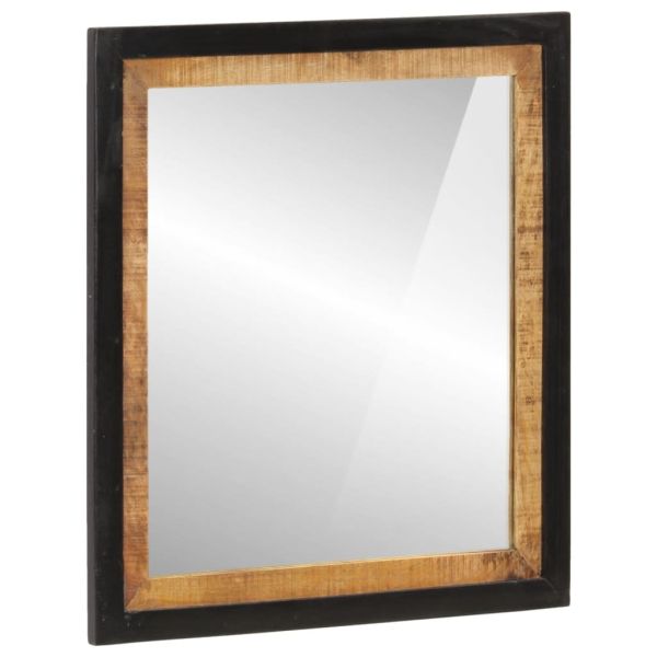 Комплект мебели за баня, 2 части, желязо и масивно манго