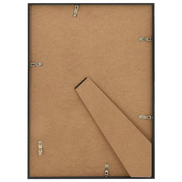 Фоторамки за колаж, 3 бр, за маса, черни, 18x24 см, МДФ