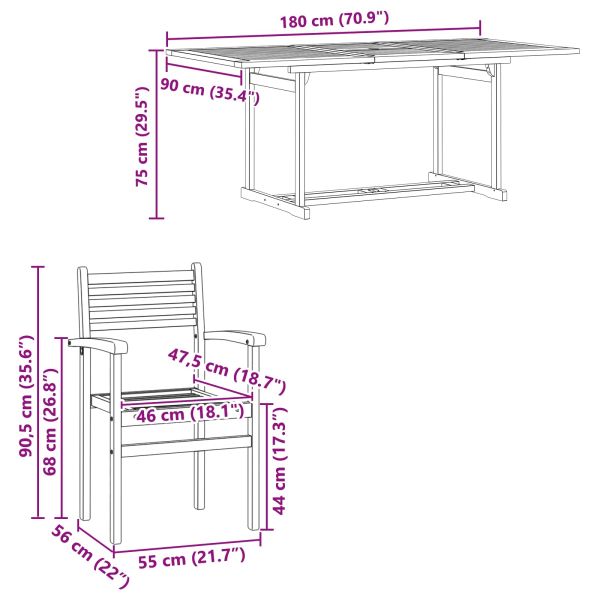Комплект за хранене в градината 9 pcs Кафяво