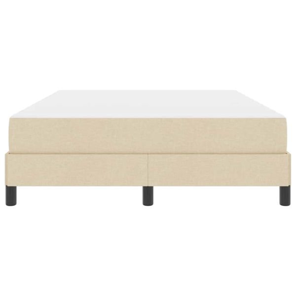 Легло с пружинирана основа с матрак Крем 140 x 190 cm текстил