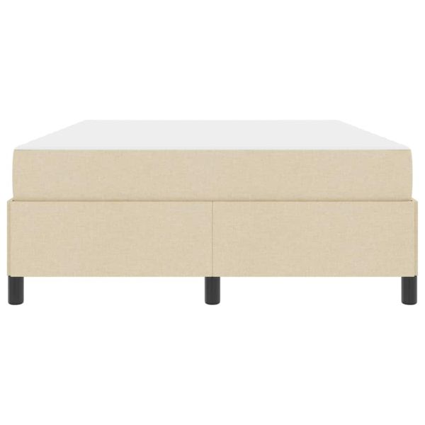 Легло с пружинирана основа с матрак Крем 140 x 190 cm текстил