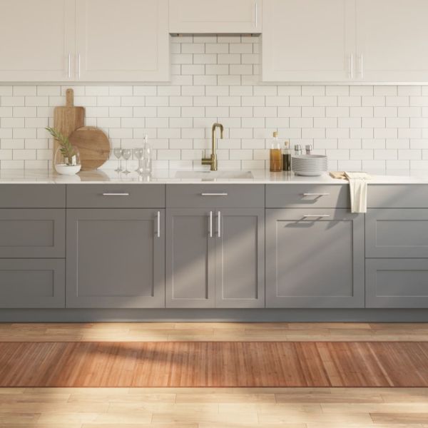 Килим, правоъгълен, натурален, 60x400 см, бамбук