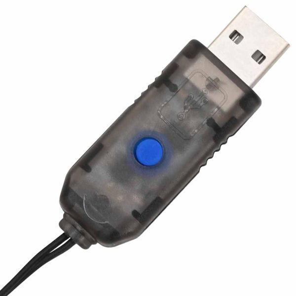 Топка с 192 LED светодиода Топло бяло 59,5 x 59,5 x 63 см Метал