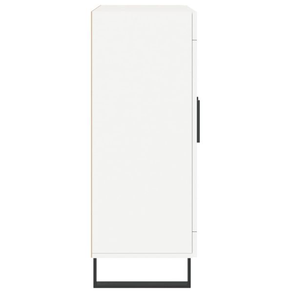 Сайдборд, бял, 69,5x34x90 см, инженерно дърво