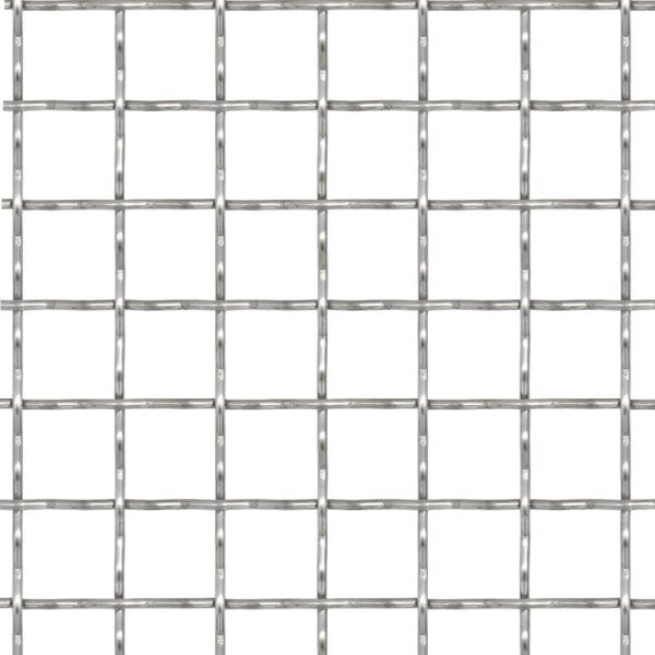 Гофрирана мрежа, неръждаема стомана, 100x85 см, 11x11x2 мм