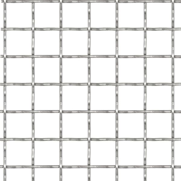 Гофрирана мрежа, неръждаема стомана, 100x85 см, 31x31x3 мм