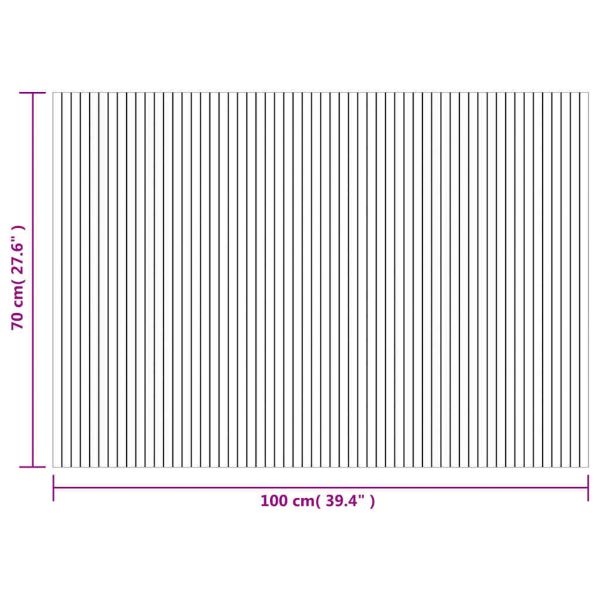 Килим, правоъгълен, кафяв, 70x100 см, бамбук