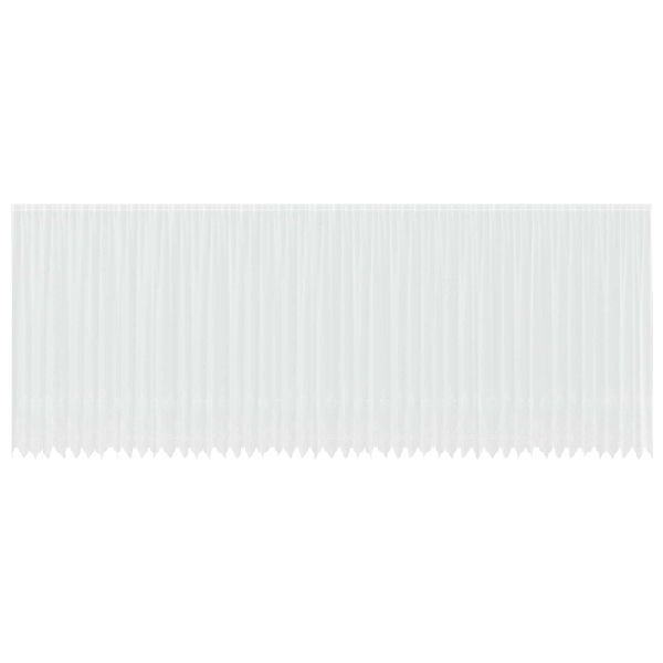 Перде от дантела С завеси Флорален Бяло 280x1200см Полиестер