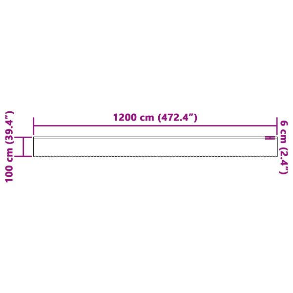 Перде от дантела С завеси Флорален Бяло 100 x 1200 cm Полиестер