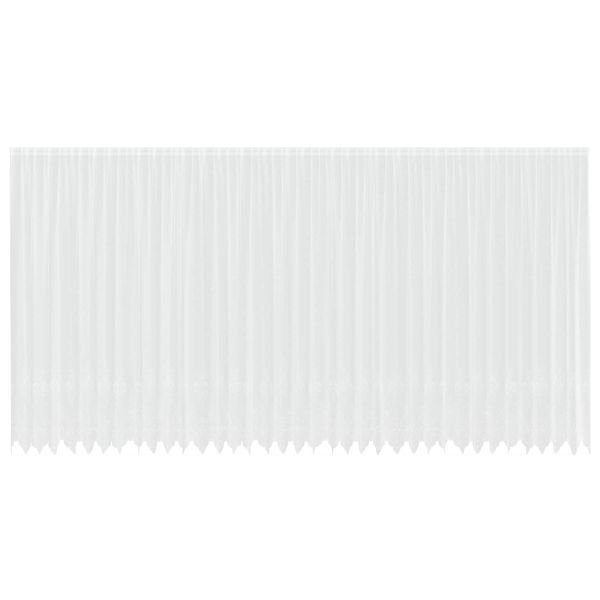 Перде от дантела С завеси Флорален Бяло 280 x 900 см Полиестер
