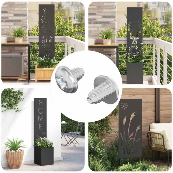 Заключващи винтове 2 pcs Сребрист M4 x 5 мм Желязо