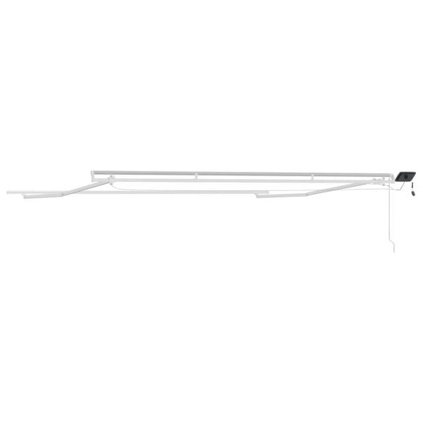 Рамка за сенник Бяло 400 × 300 cm Алуминий
