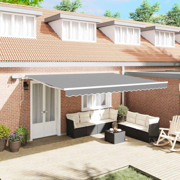 Рамка за сенник Бяло 450 × 300 cm Алуминий