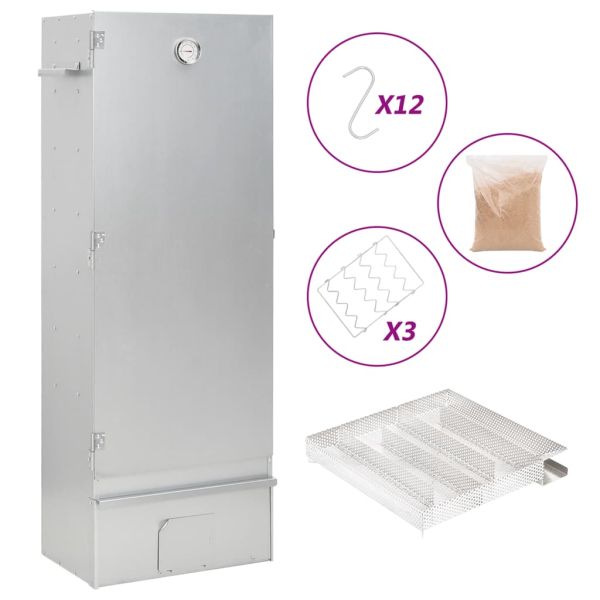 Барбекю пещ димогенератор за студено пушене поцинкована стомана