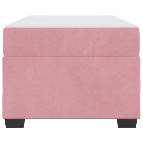 Рамка за легло с матрак Розово 80 x 200 cm текстил