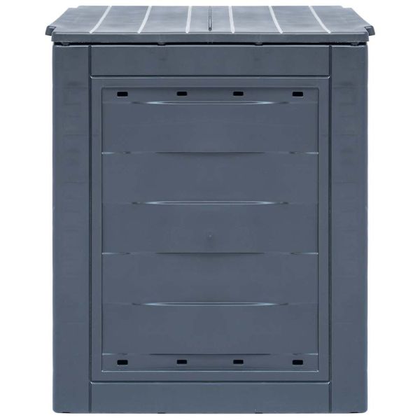 Градински компостери, 3 бр, сиви, 60x60x73 см, 780 л